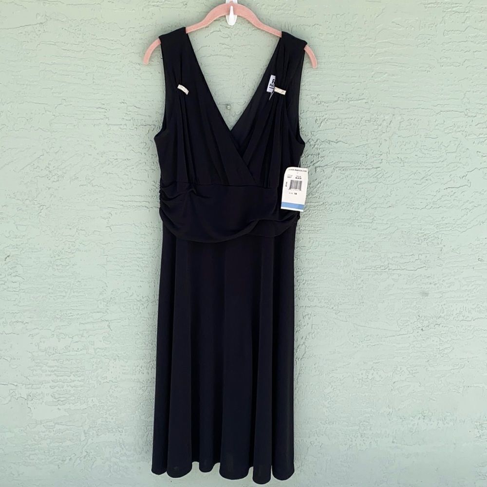 R&M Richards Sz 18 NWT Black Dress